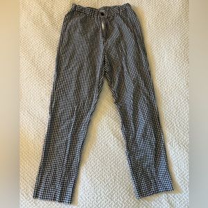 John Galt navy checkered pants